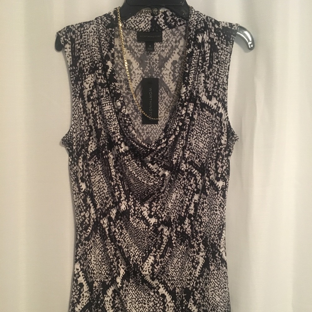 NWT Snake print sleeveless top S